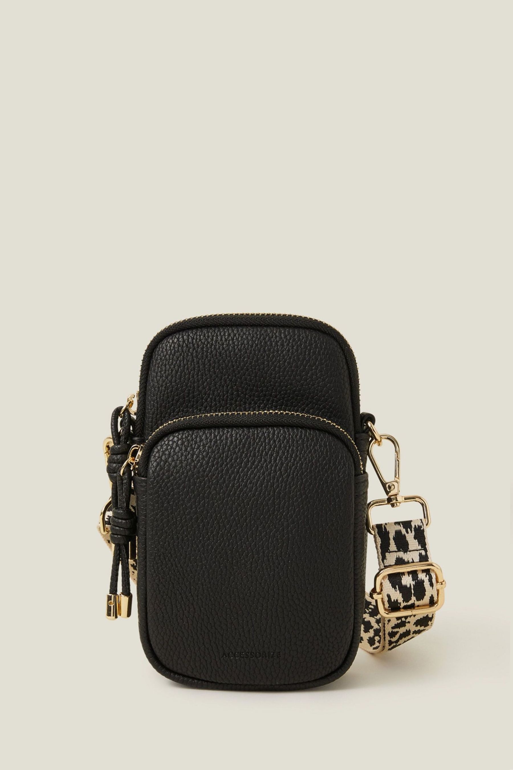 Black phone bag best sale
