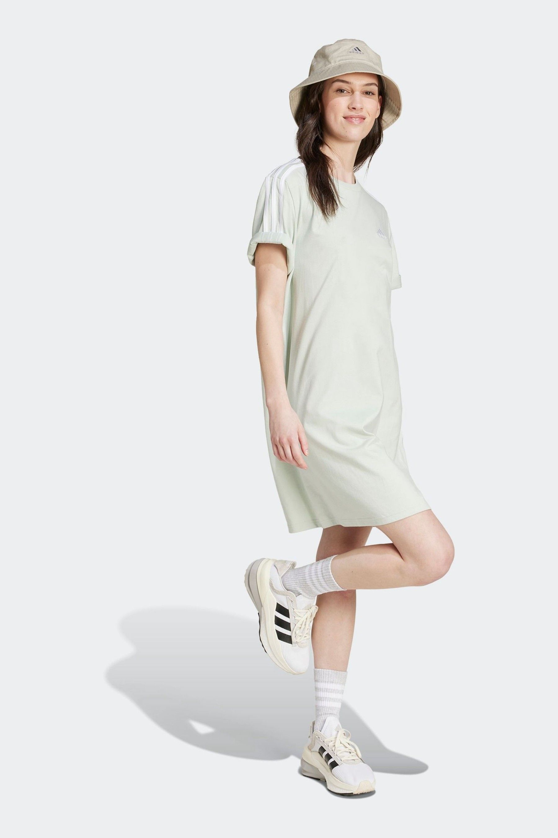 Green and white adidas dress shop