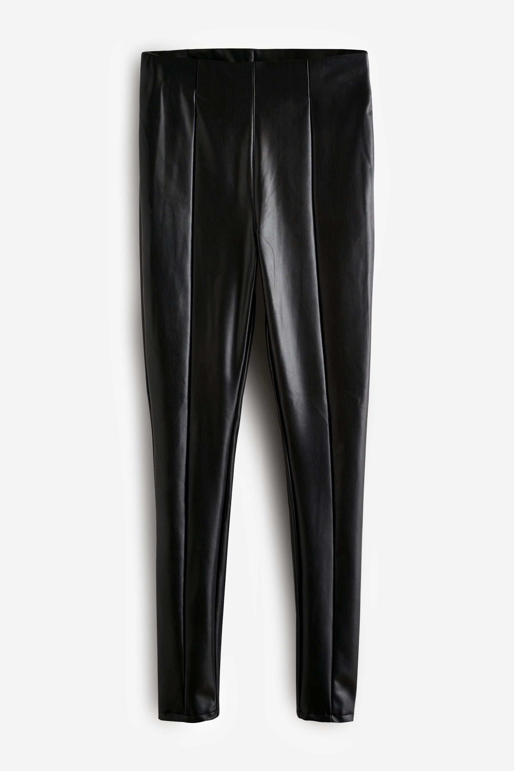 Buy Black PU Faux Leather Leggings from the Next UK online shop
