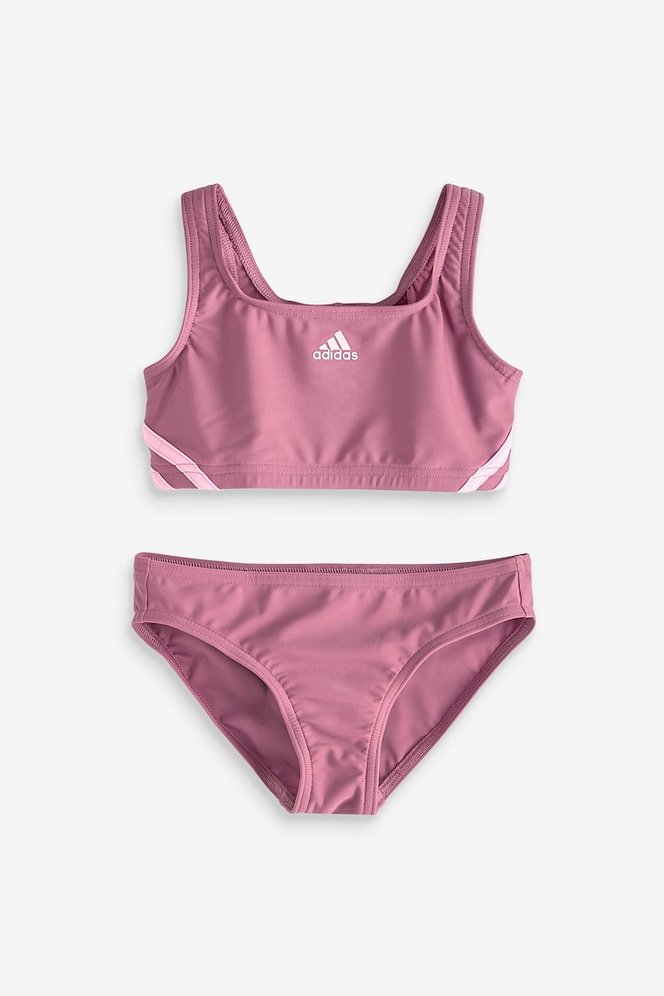 adidas Red 3-Stripes Bikini Set - Image 1 of 1