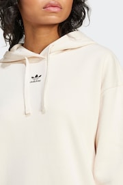 adidas White Essentials Hoodie - Image 3 of 6