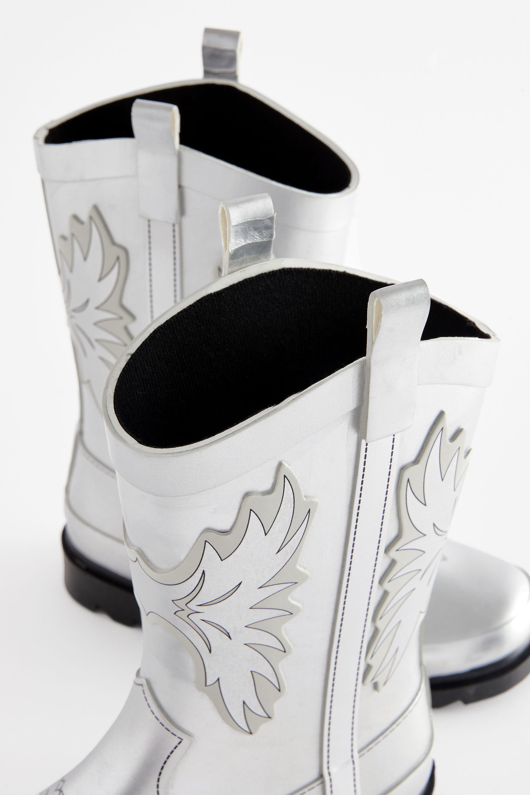 Buy Silver Metallic Western Wellies from the Next UK online shop