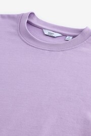 Lilac Purple Relaxed Fit Heavyweight T-Shirt - Image 7 of 8