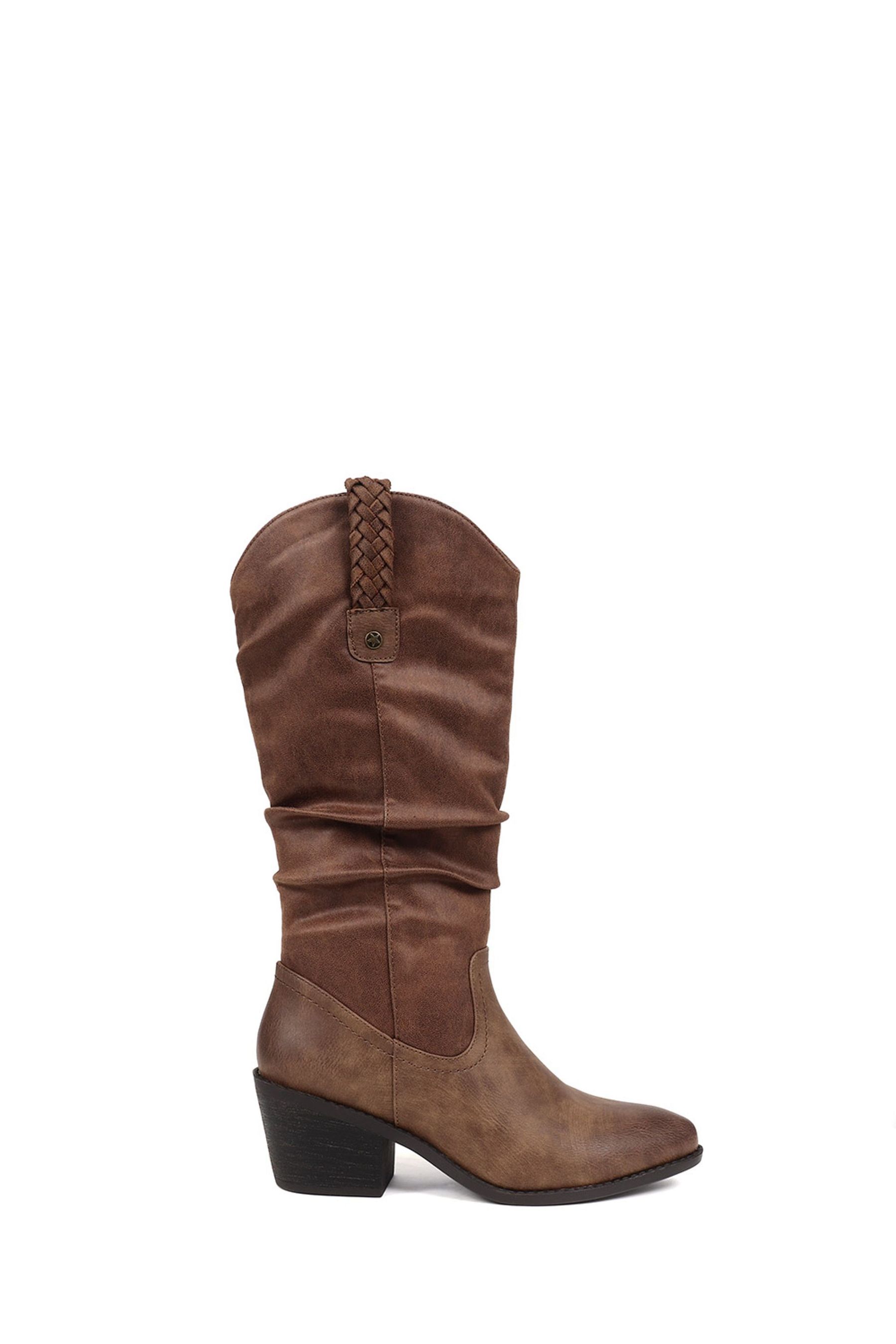Buy Pavers Brown Pavers Black Mid Calf Western Style Boots from the Next UK online shop