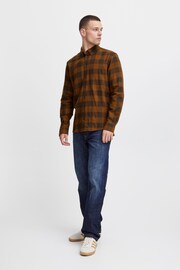 Blend Brown Boxy Check Long Sleeve Shirt - Image 3 of 5