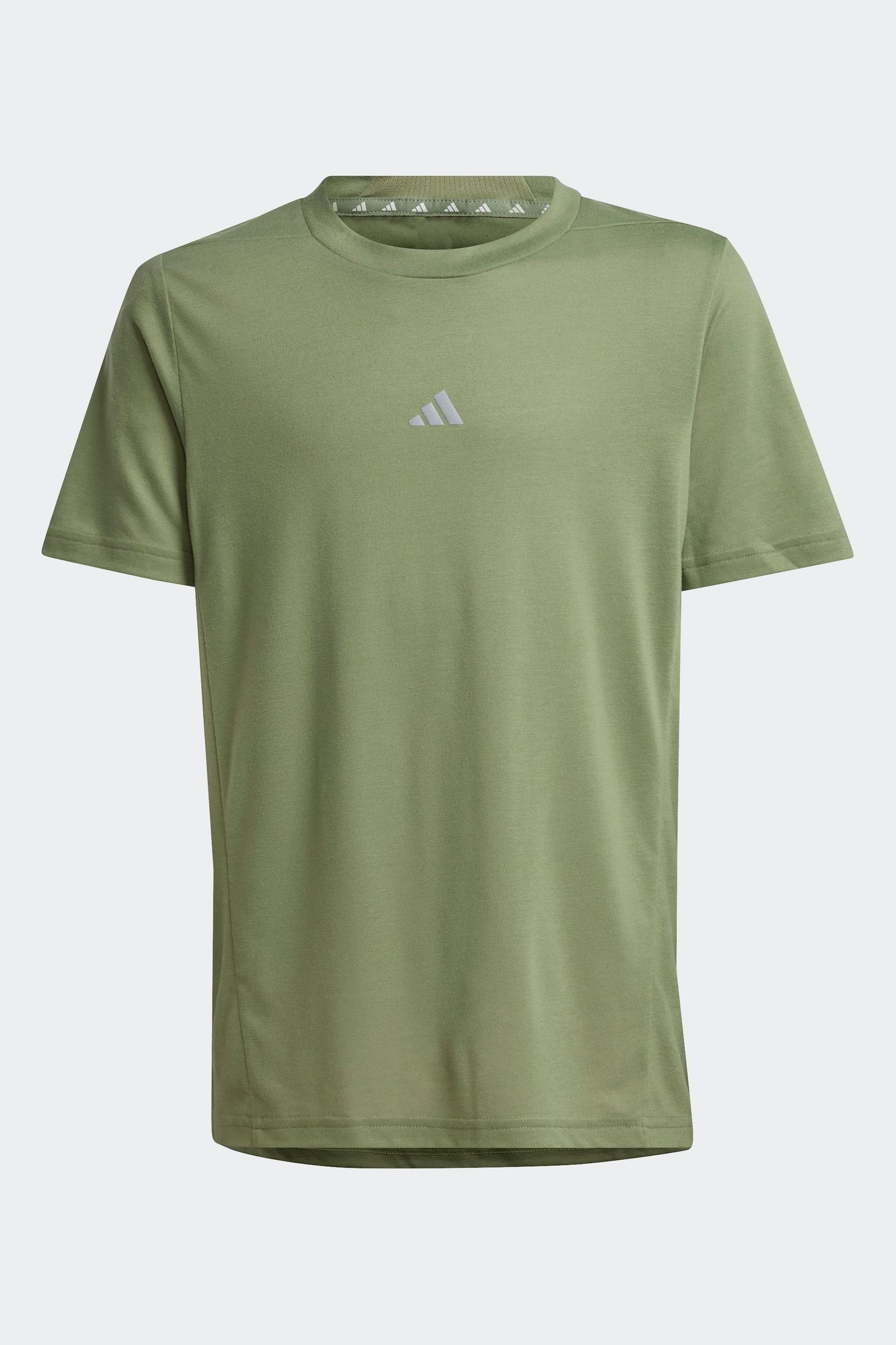 Adidas green t shirt top