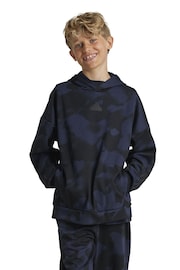 adidas Black Kids Future Icons Camo Printed Hoodie - Image 3 of 8