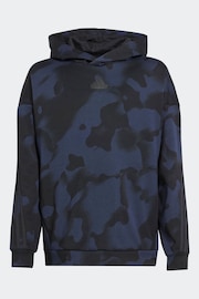 adidas Black Kids Future Icons Camo Printed Hoodie - Image 8 of 8