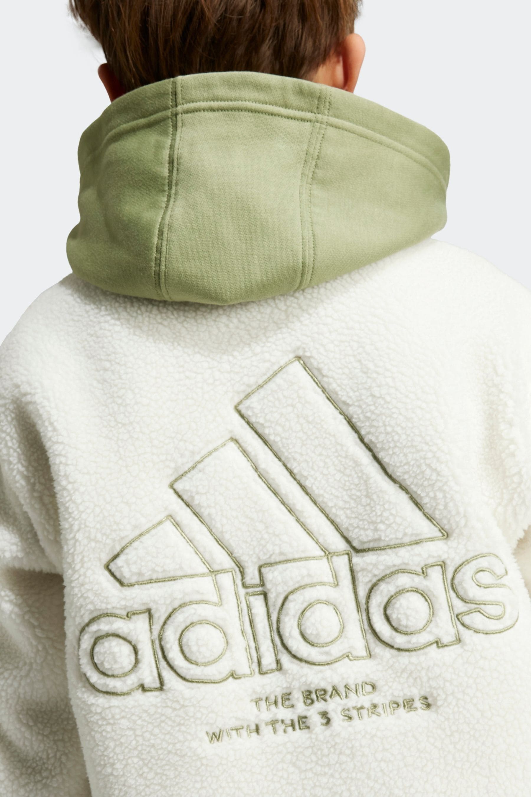 Buy adidas White Sherpa Fleece Jacket from Next USA