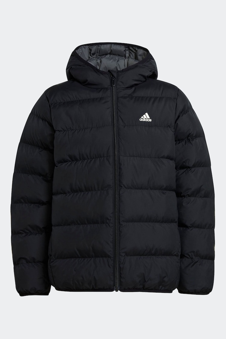 Adidas Black Junior Padded Jacket - Image 8 of 8