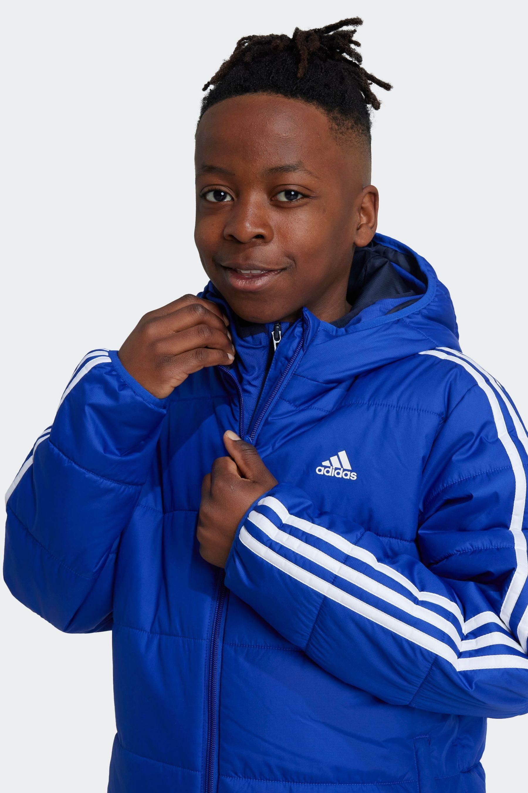 Adidas blue jacket deals