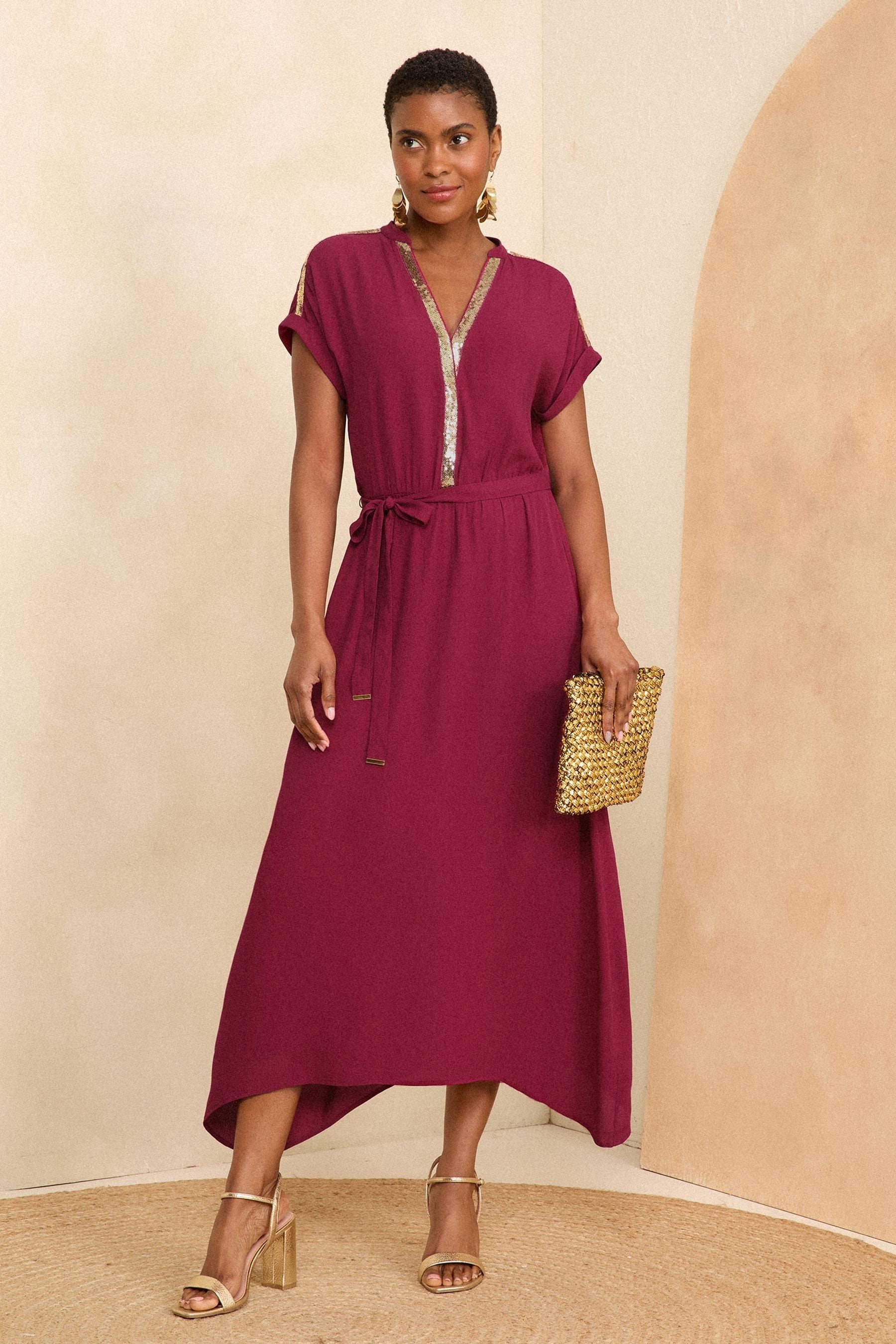 Midi hanky hem dress shop