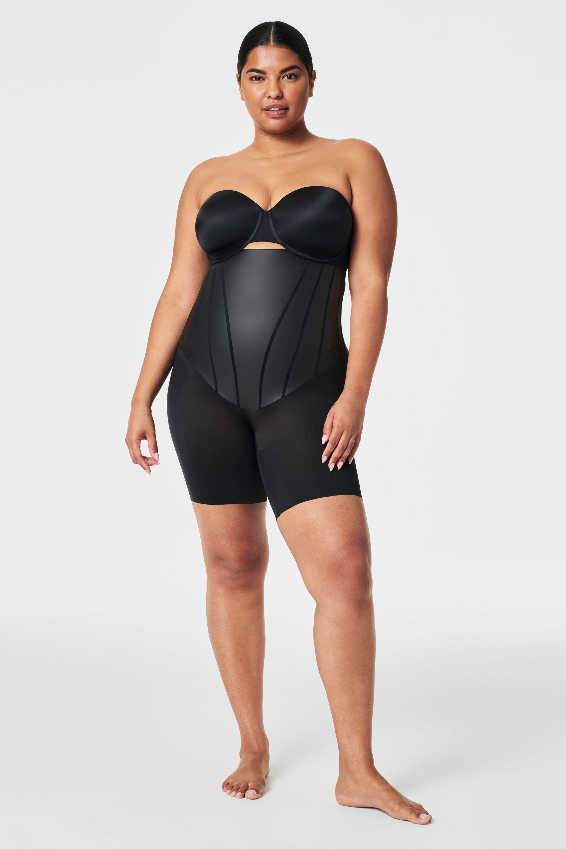 Super high waisted black shorts discount