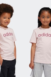 adidas Pink Essentials Lineage T-Shirt - Image 1 of 3