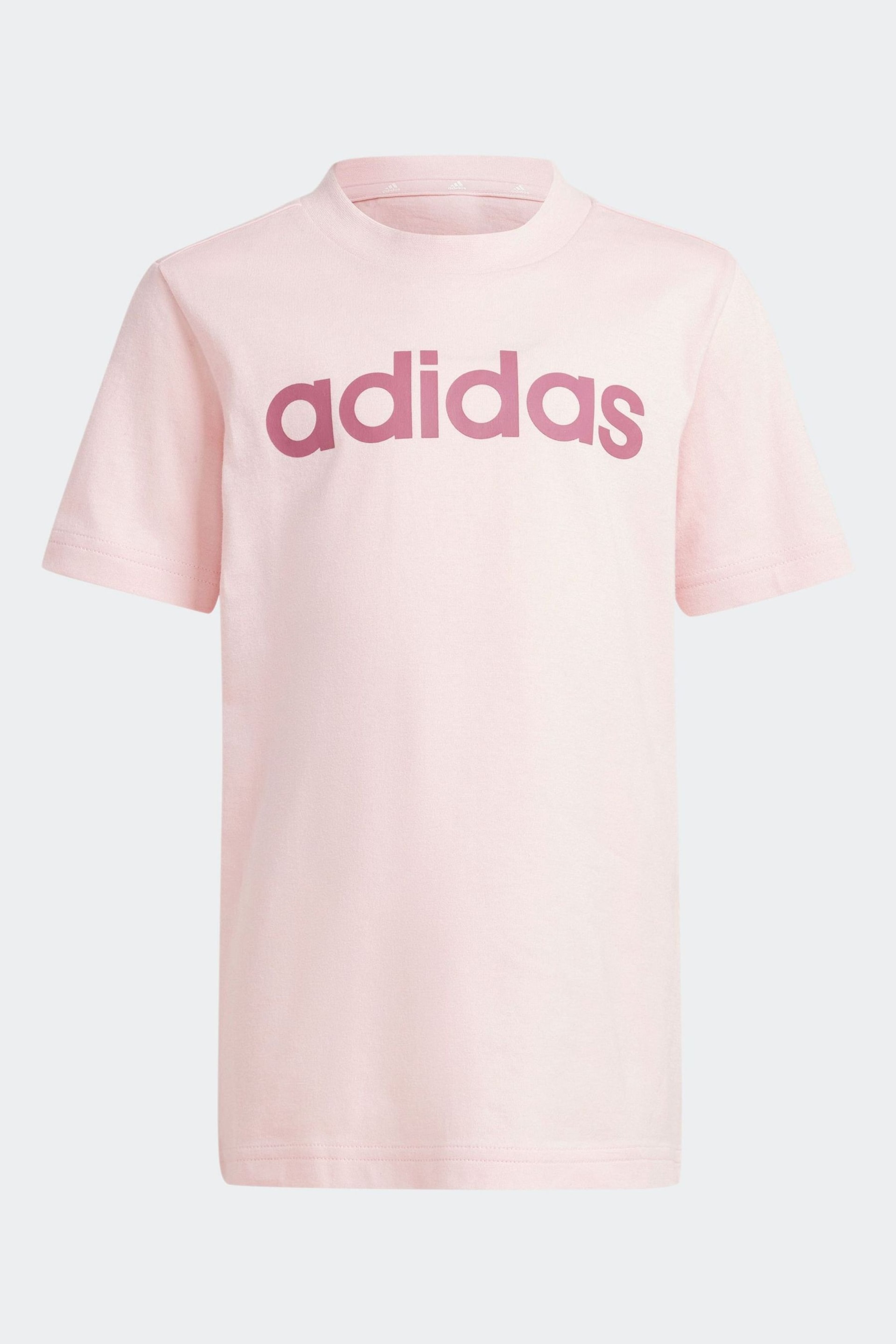 adidas Pink Essentials Lineage T-Shirt - Image 3 of 3