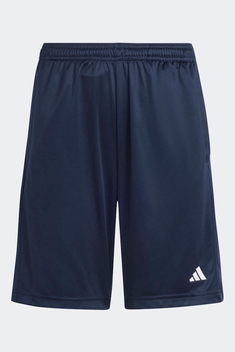 adidas Blue Kids Regular Fit Train Essentials Logo Shorts - Image 6 of 6