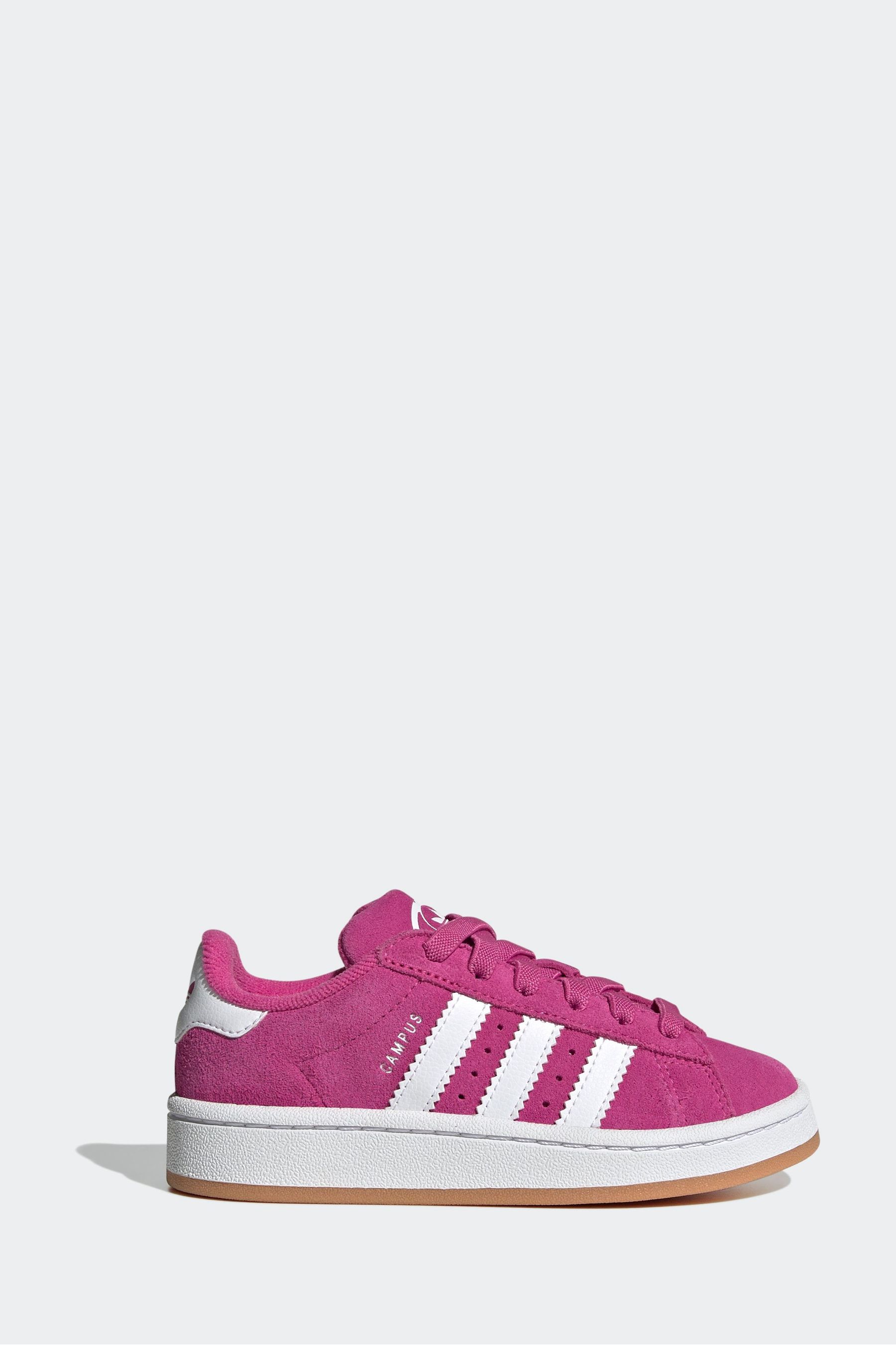 adidas Originals Pink Kids Campus 00s Elastic Lace Trainers