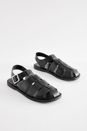 Black Forever Comfort® Fisherman Sandals - Image 4 of 8