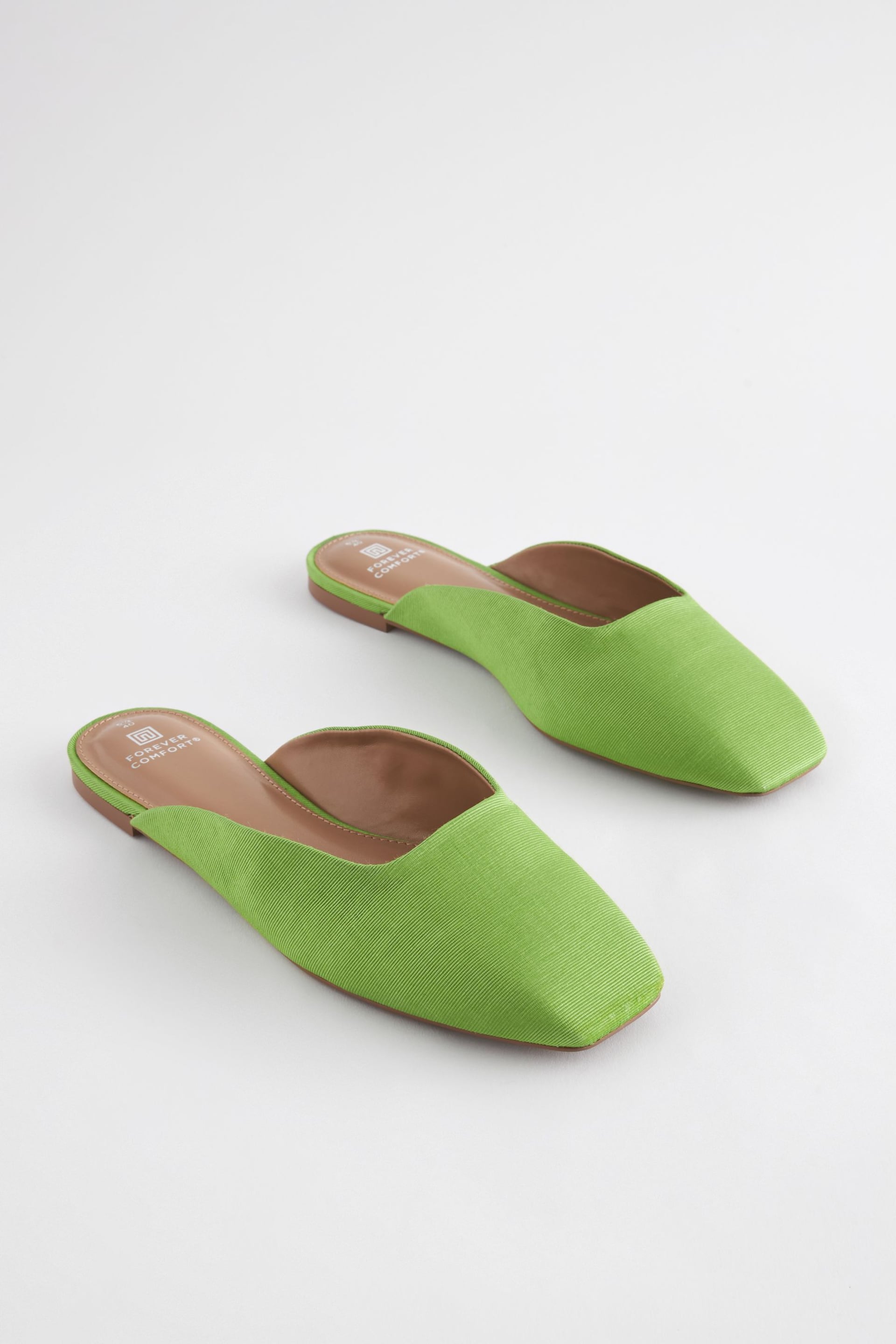 Green Forever Comfort® Square Toe Mules - Image 4 of 8