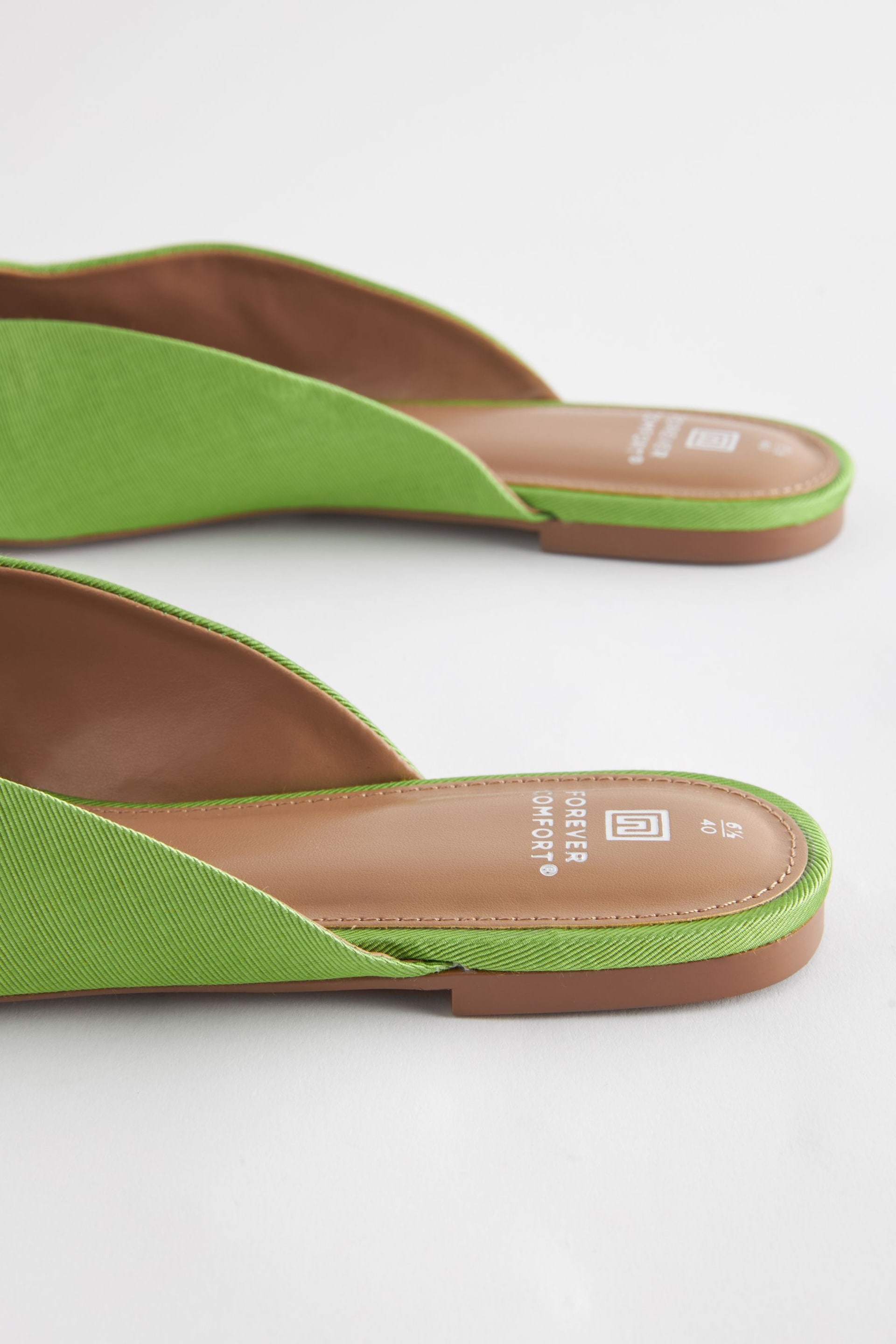 Green Forever Comfort® Square Toe Mules - Image 7 of 8