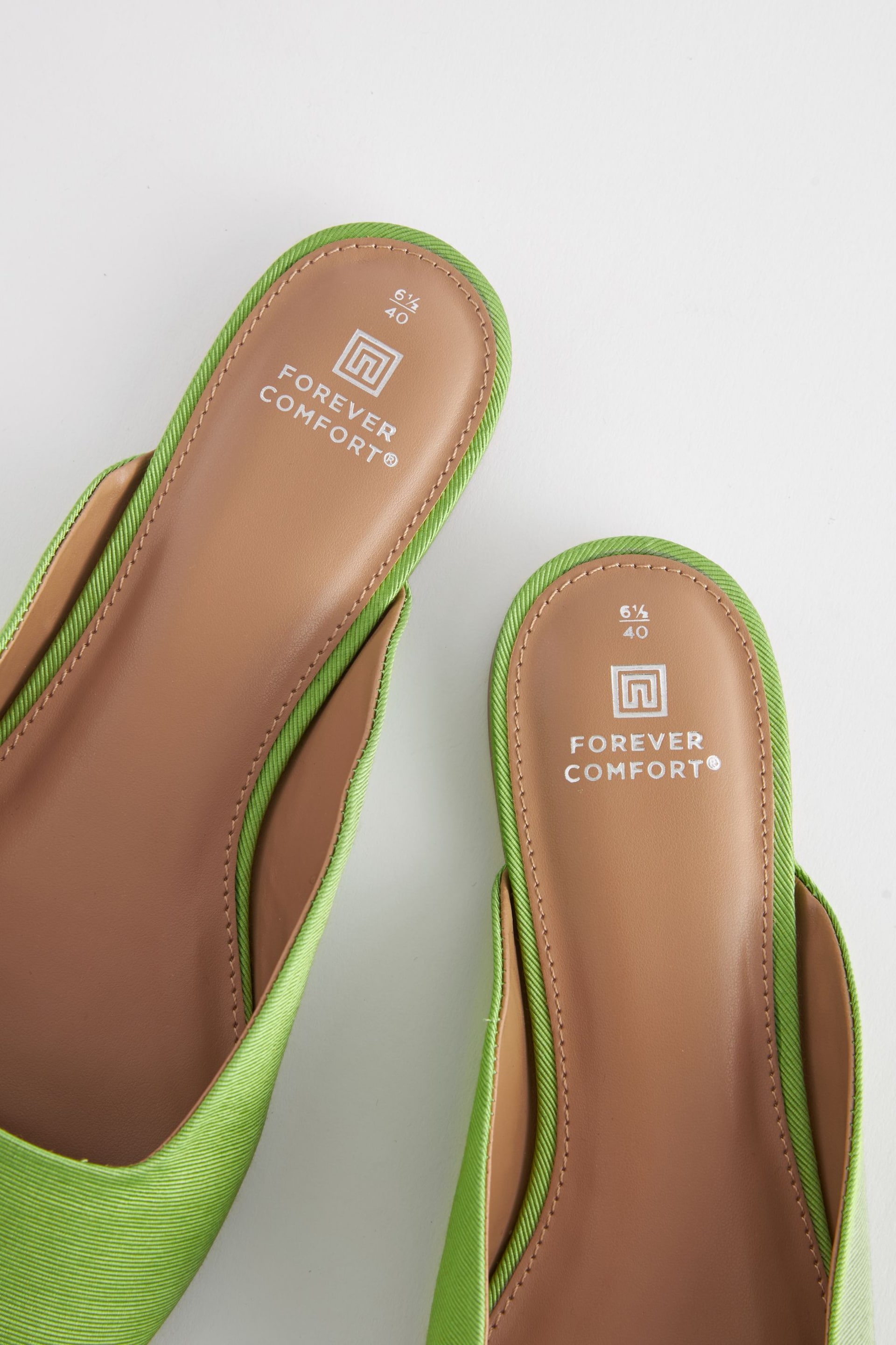 Green Forever Comfort® Square Toe Mules - Image 8 of 8