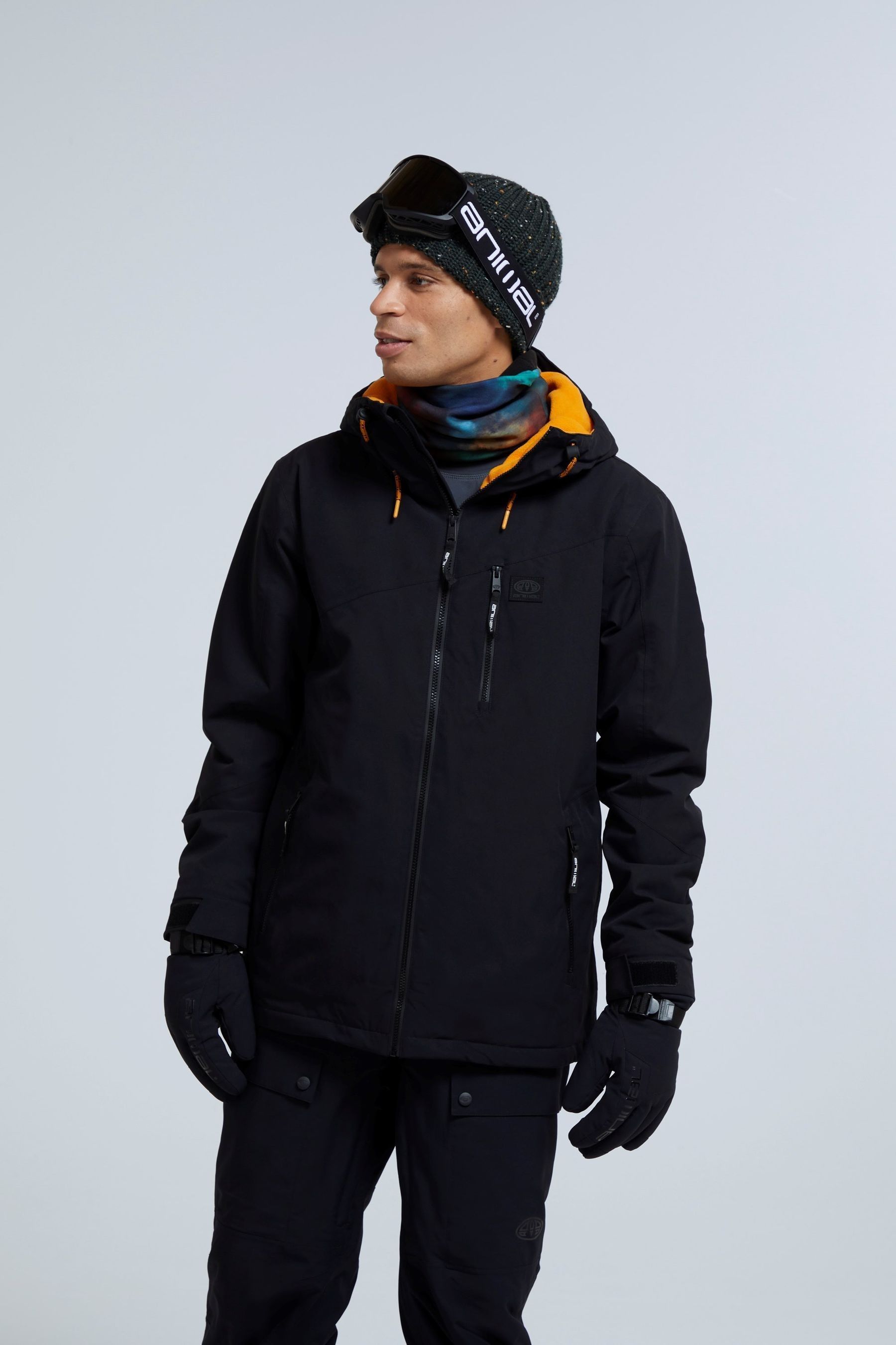 Kaufe Sie Dark Black Animal Mens Laxx Logo Snow Jacket bei Next Deutschland