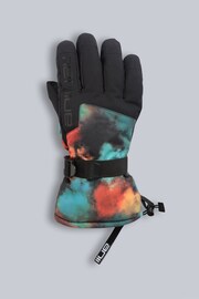 Animal Mens Blue Iced Ski Gloves - Image 3 of 6