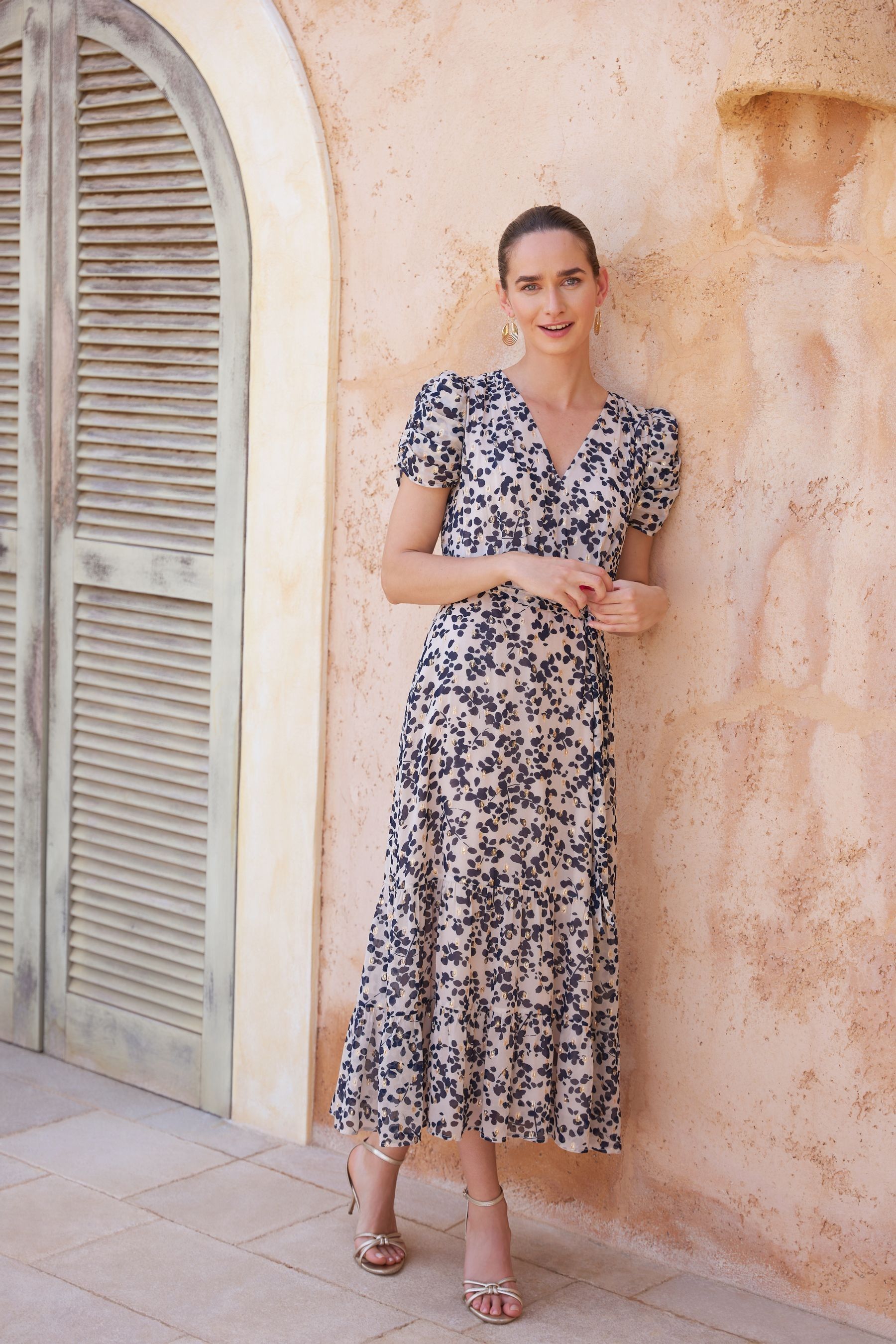 Buy Phase Eight Black Multi Floral Amy Midi Dress from the Next UK online shop