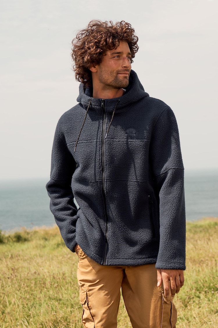 Animal Blue Mens Aidan Recycled Fleece Hoodie - Image 1 of 5