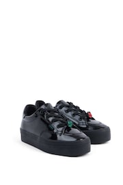 Kickers Tovni Stack Lo Flower Patent Trainers - Image 6 of 6
