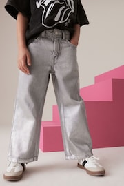 Grey Foil Wide Leg Jeans (3-16yrs) - Image 1 of 7