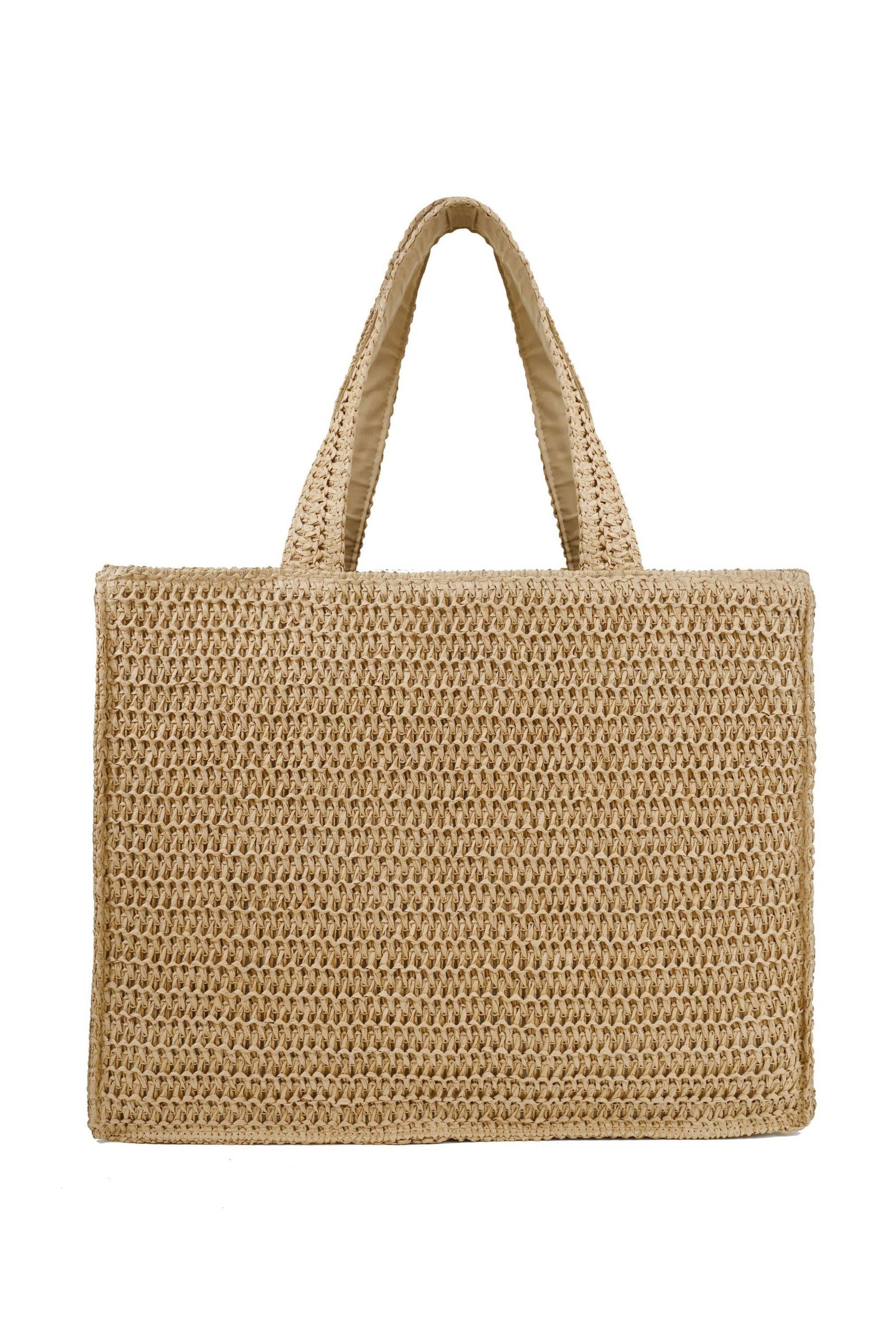 Woven straw beach tote cheap