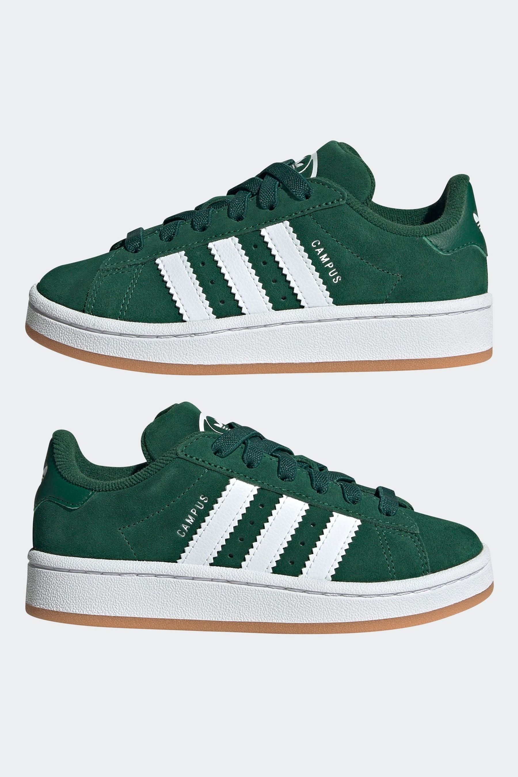 Adidas green campus shoes hot sale