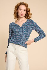 White Stuff Dark Blue Nelly Blouse - Image 1 of 4