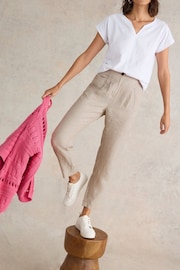 White Stuff Natural Rowena Linen Trousers - Image 2 of 4