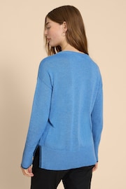 White Stuff Blue Olive Jumper - Image 2 of 4