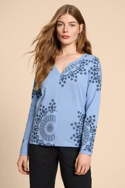 White Stuff Blue Nelly Blouse - Image 1 of 4