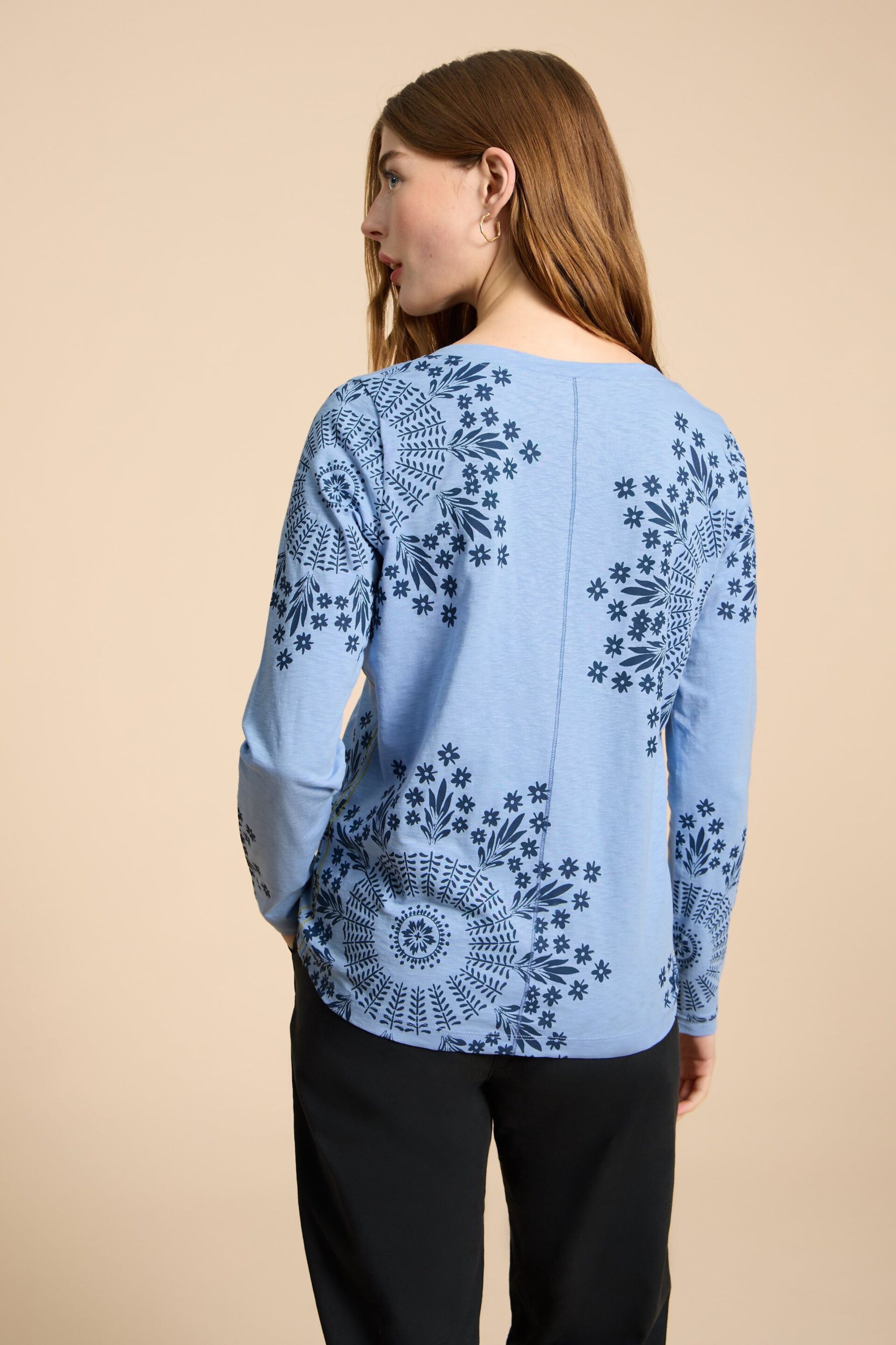 White Stuff Blue Nelly Blouse - Image 2 of 4