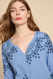 White Stuff Blue Nelly Blouse - Image 4 of 4