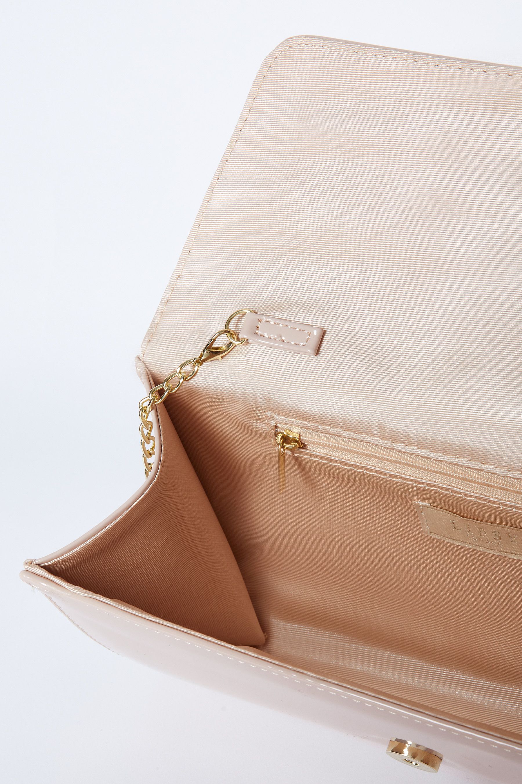 Nude gold clutch shop