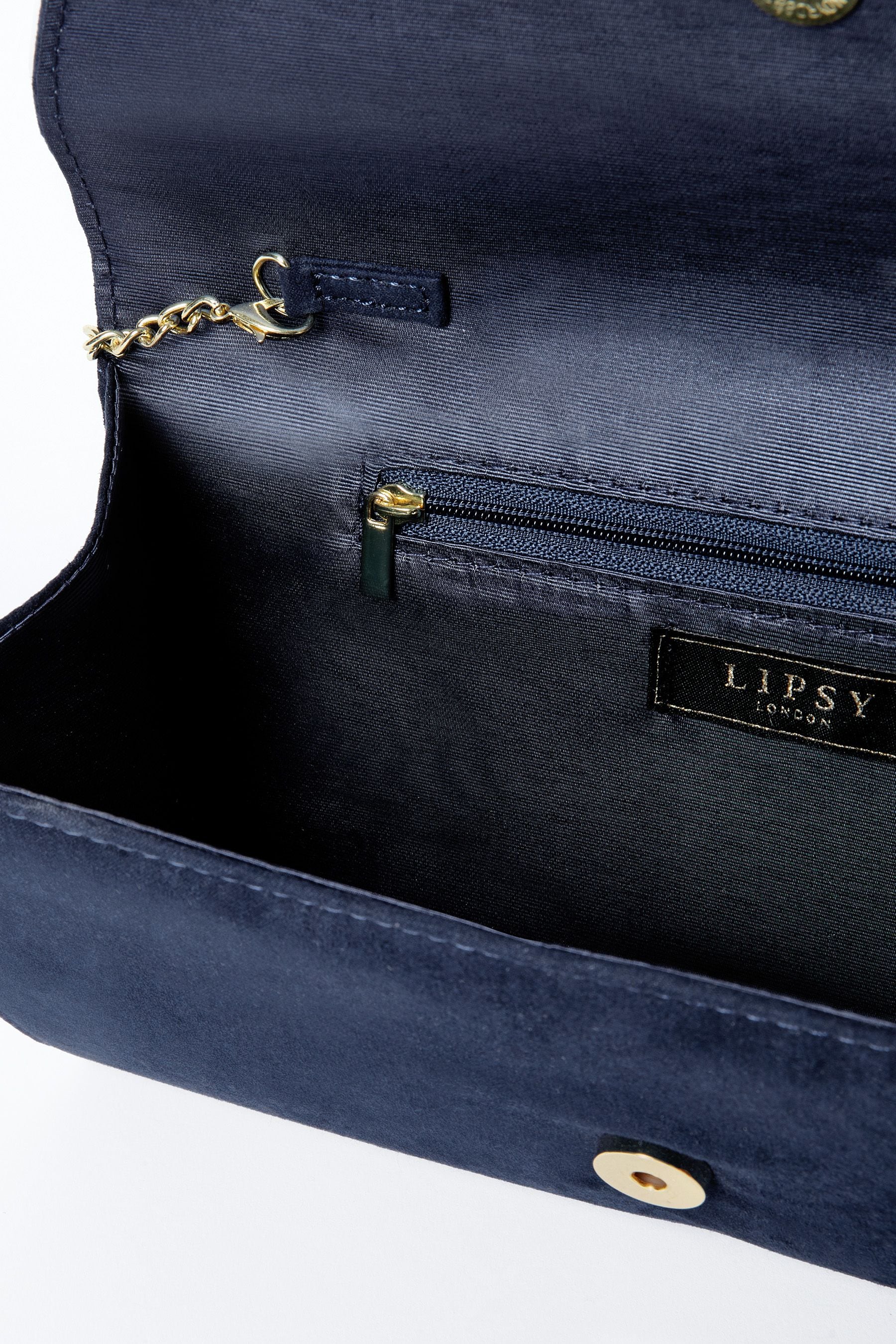 Buy Lipsy Navy Envelope Clutch Occasion Bag from Next Ireland