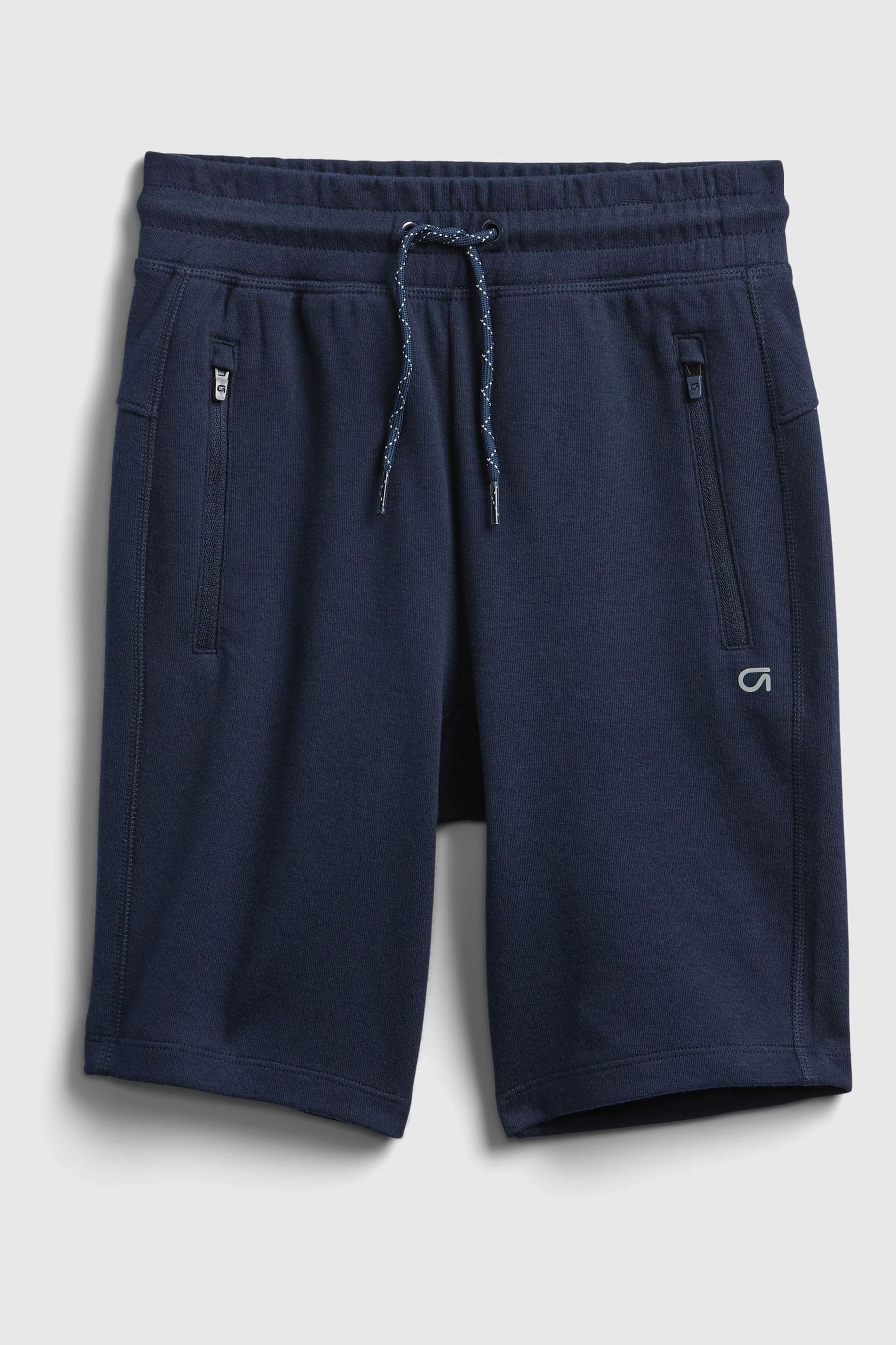 Zip pocket jogger shorts top