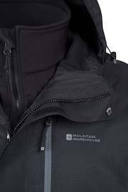 Mountain Warehouse Black Bracken Extreme 3 In 1 Mens Waterproof Jacket - Image 5 of 5