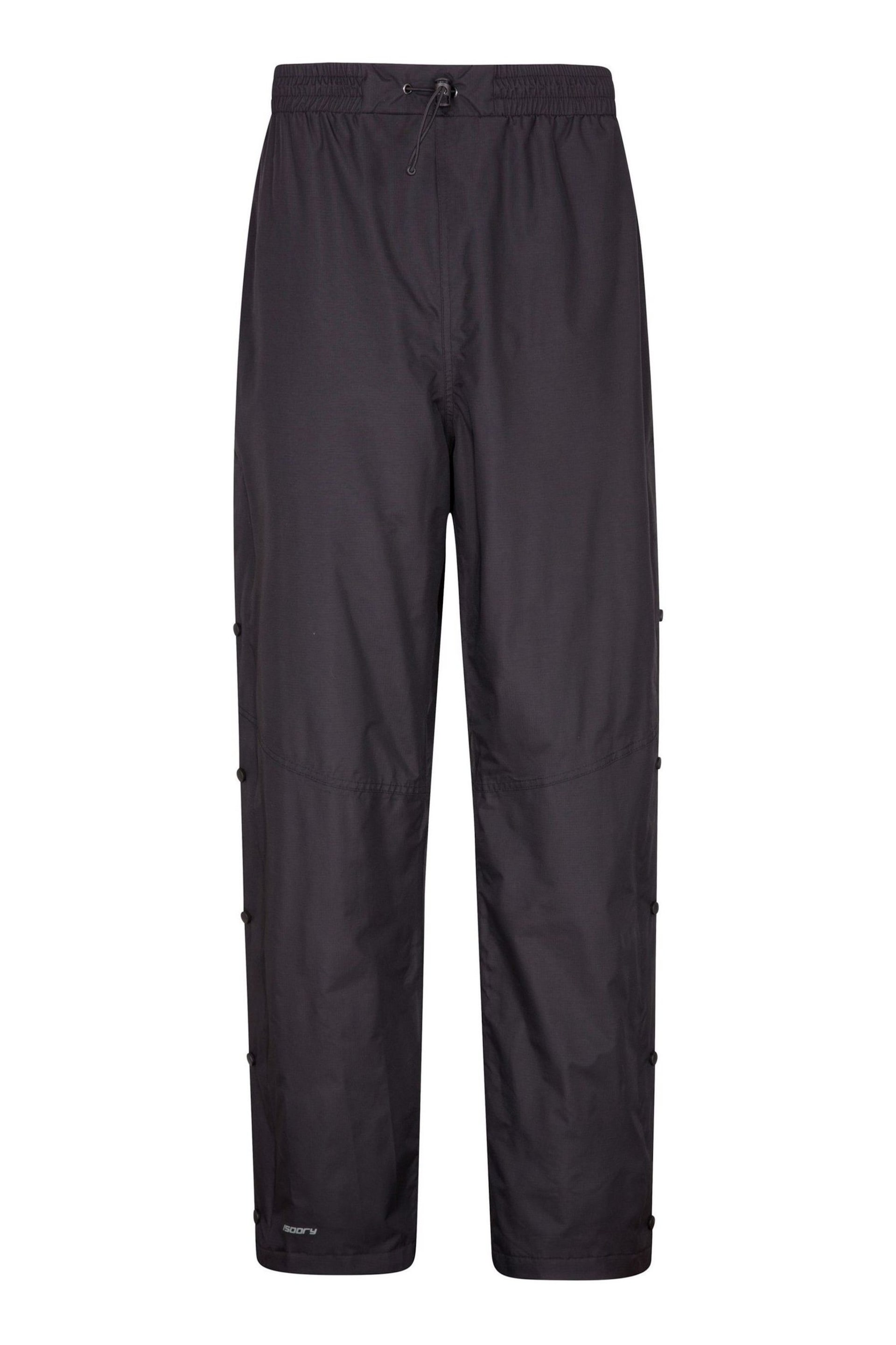 Mountain Warehouse Black Downpour Mens Waterproof Trousers - Image 1 of 5