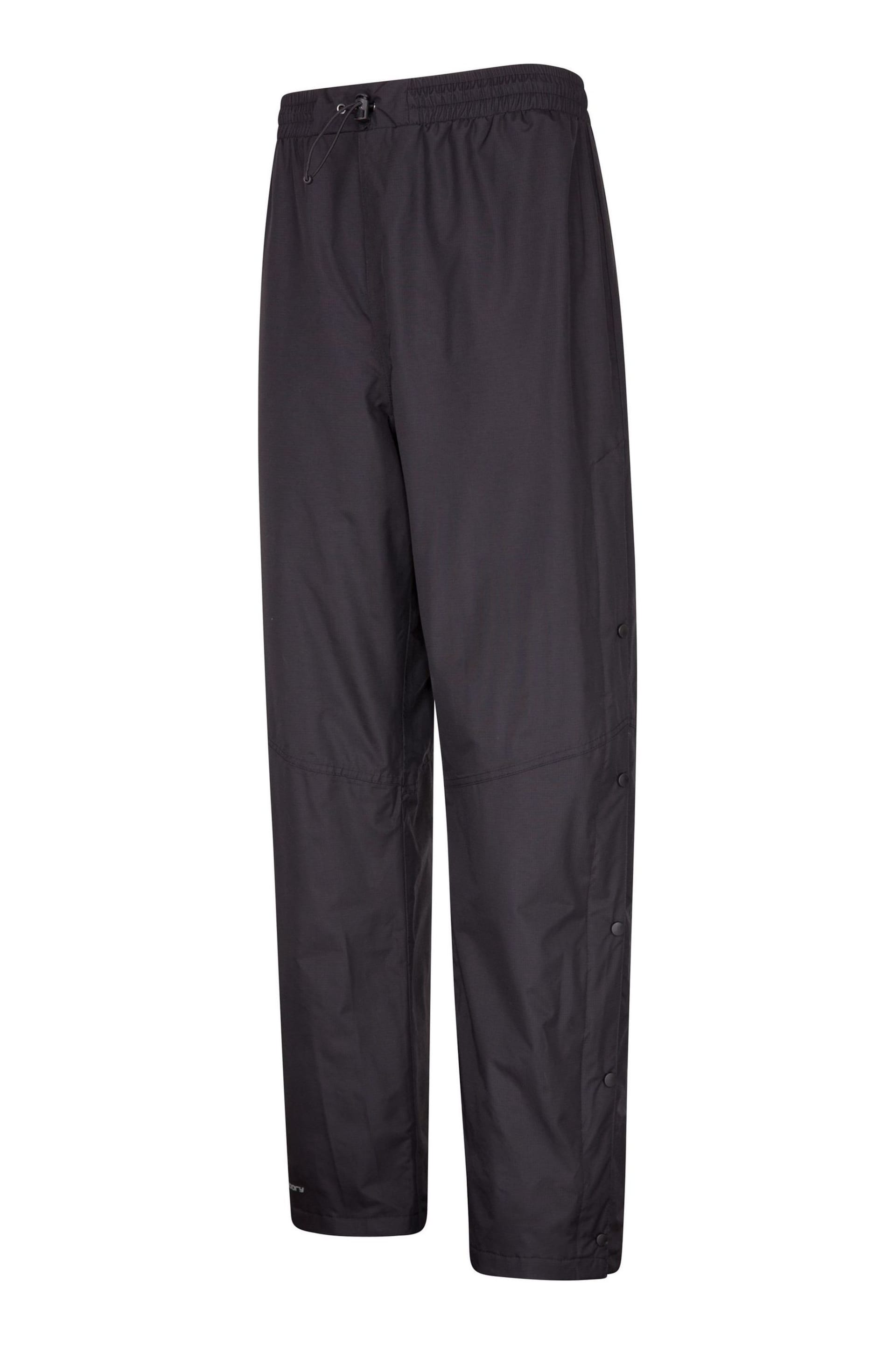 Mountain Warehouse Black Downpour Mens Waterproof Trousers - Image 3 of 5