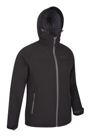 Mountain Warehouse Black Exodus Mens Showerproof Softshell - Image 4 of 5