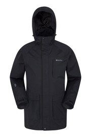 Mountain Warehouse Black Glacier Ii Extreme Mens Waterproof Long Jacket - Image 1 of 5