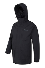 Mountain Warehouse Black Glacier Ii Extreme Mens Waterproof Long Jacket - Image 3 of 5