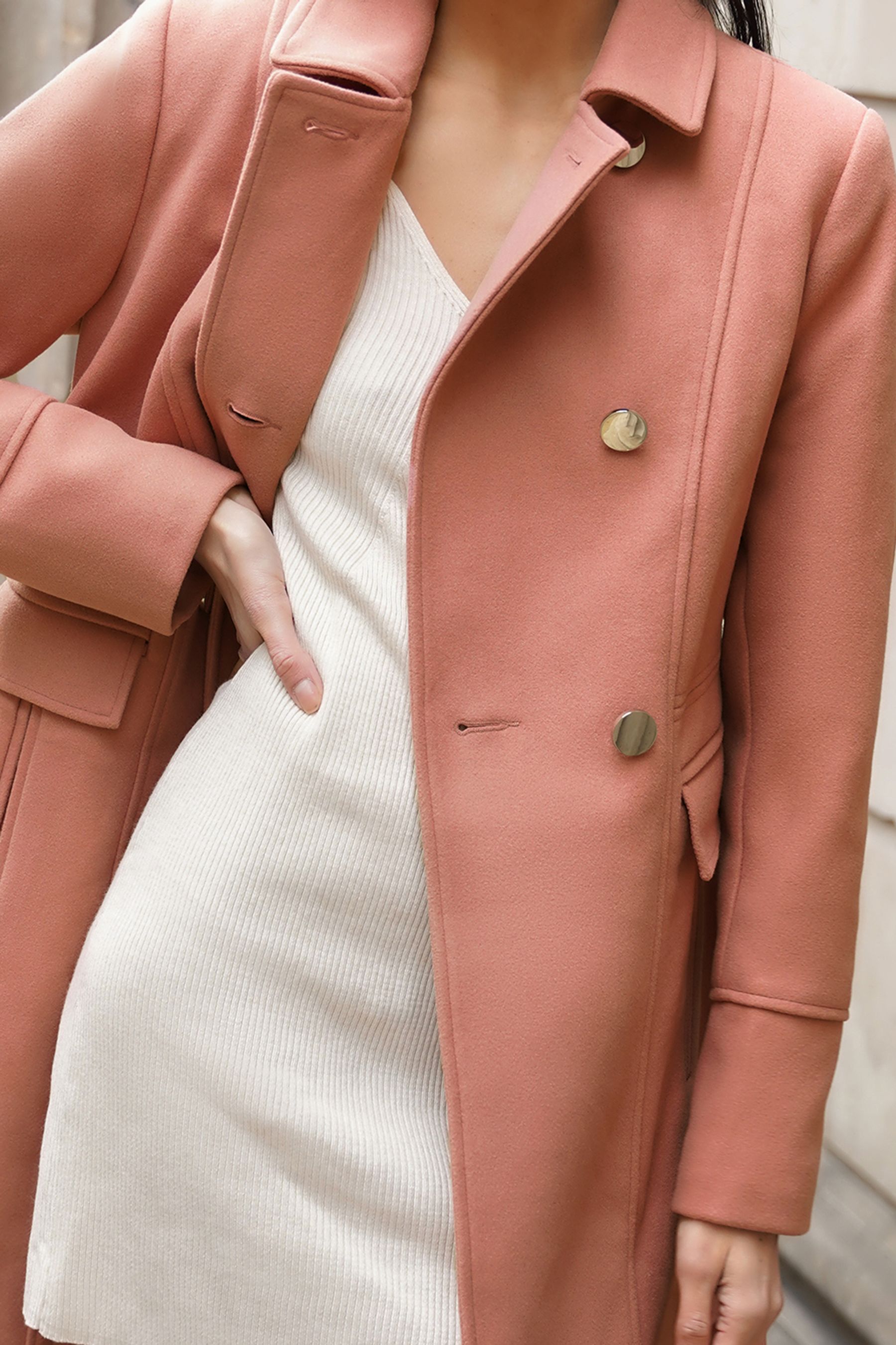 Buy Friends Like These Pink Dolly Coat from Next Belgium