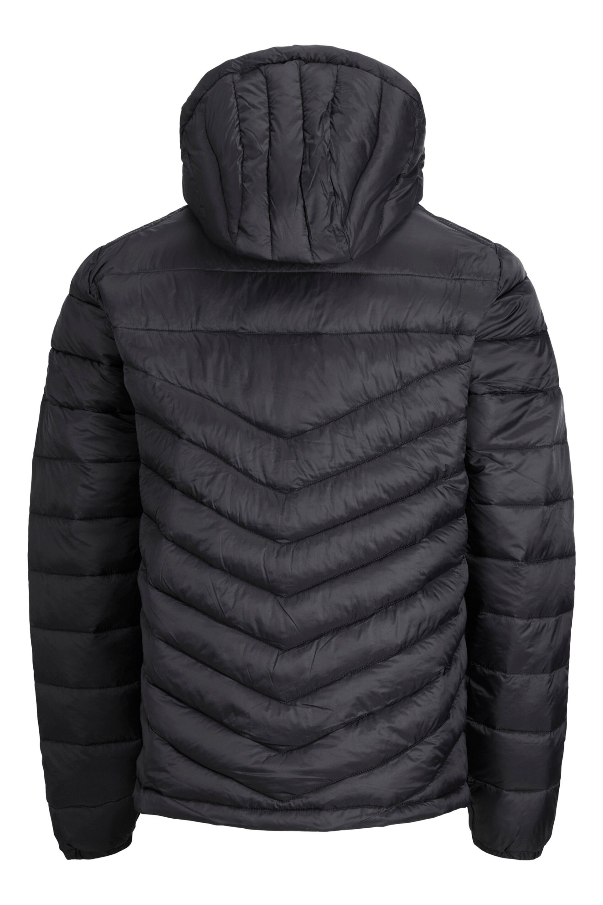 JACK & JONES Black Hooded Padded Jacket - Image 2 of 2